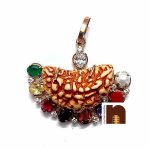 1 mukhi rudraksha navrattan pendant 1 1