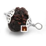 7 mukhi rudraksha pendant in silver 3