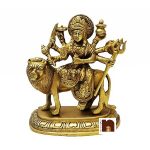 GODDESS DURGA IN BRASS 18 CMS 1 wm