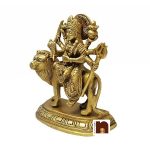 GODDESS DURGA IN BRASS 18CMS 2 wm