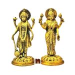 VISHNU LAXMI IN BRASS 18 CMS 1wm