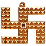Vastu Swastik Pyramid In Ashtadhatu Wall Hanging (8.5 cm) (1 Pc)