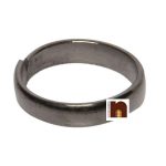 black horse shoe ring 5