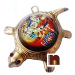 brass tortoise small with panchmukhi hanuman 2 1