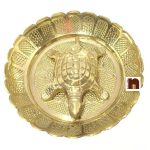 brass turtle in plate 10 cms 1 WM