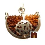 certified 1 mukhi om rudraksha pendant 2