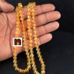 citrine diamond cut mala 3
