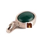 gemstone pendant emerald green panna 2 1