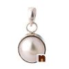 Pearl | Moti Gemstone Pendant In White Metal With Lab Certificate (7-7.5 Ct Approx) (1 Pc)