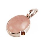 gemstone pendant rose quartz 1
