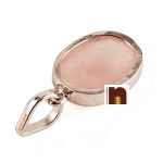 gemstone pendant rose quartz 3
