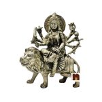 goddess durga in pnchdhatu 21CM wm