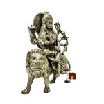 goddess durga in pnchdhatu 21cms 2 wm