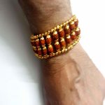 golden rudraksha bracelet 2 lines 3