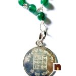 green agate mala with budh silver pendant 1 1 wm