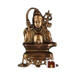 Lord Shiva Idol In Copper Wall Hanging (25 Cms) (1 Pc)