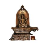 Lord Shiva Idol With Shivling Wall Hanging In Copper (28 Cms) (1 Pc)