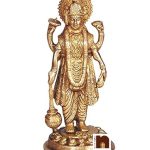 Lord Vishnu Ji Idol In Brass Standing (30 Cms) (1 Pc)