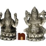panchdhatu laxmi ganesh 7 cms 3 wm