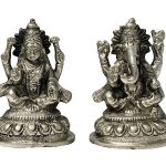 panchdhatu laxmi ganesh 9 cms