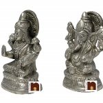 panchdhatu laxmi ganesh idol 9cms 2 wm