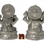 panchdhatu laxmi ganesh idol 9cms 3 wm