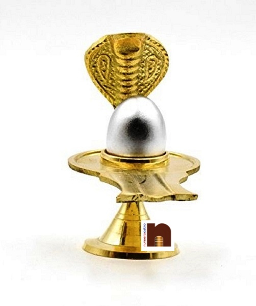 parad shivling with brass stand 3 1