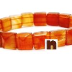 pyramid shape bracelet carnelian 1