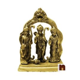 Shri Ram Darbar Idol In Brass (17 Cms) (1 Pc)
