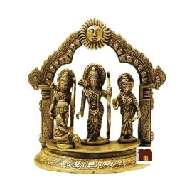 Shri Ram Darbar Idol In Brass (19 Cms) (1 Pc)