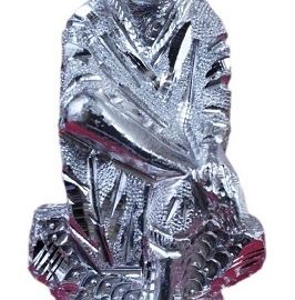 Shri Sai Baba Idol In White Metal (14 Cms) (1 Pc)