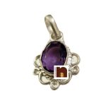 silver pendant amethyst 2