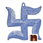 white metal swastik 25 cms 1