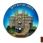 3D Magnetic Sticker | Gateway of India in Marble for Home Decoration | Fridge Etc (6.5 Cms) (1 Pc)