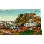 3D Magnetic Sticker | Jodhpur in Polyresin & Marble for Home Decoration | Fridge Etc (7.5 Cms) (1 Pc)