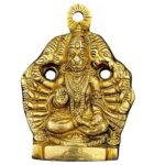 Panchmukhi Hanuman Ji Idol in Brass Wall Hanging (12 Cms) (1 Pc)