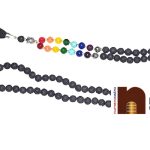 7 chakra lava beads mala 6 mm 1