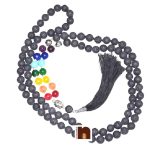 7 chakra lava beads mala 6 mm 2 1