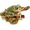 Feng Shui Bejeweled Money Frog with Wish Fulfilling Compartment (8 Cms) (1 Pc)