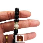 Black Agate Hakik Opal Bead Bracelet 2 wm