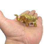 Elephant Showpiece in Pure Brass 4wm