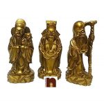 Feng Shui Fuk LUK Sau WM Idols in Polyresin 2D2
