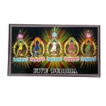 Fridge Magnet | Magnetic Sticker in Rubber for Kitchen & Home Decor (Five Buddha) (1 Pc)
