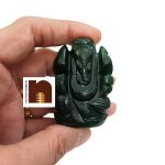 Green Jade Stone Lord Ganesha 3 wm 1