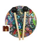 HAPPY DRUM MULTI COLOUR 8INCH 4 WM