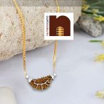 Half Moon Shaped 1 Mukhi Rudraksha Pendant In White Metal 4 wm