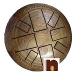 Happy Drum Engraved In Brass 10 Inches 2 wm