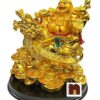 Feng Shui Laughing Buddha | Happy Man Sitting On Dragon Tortoise (Height 12 Cms) (1 Pc)