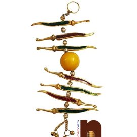 Nimbu Mirchi | Nazar Batoo | Evil Eye Protector Hanging For Cars, Homes & Offices (Red & Green) (20 Cms) (1 Pc)