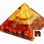 Orgone Pyramid Shri Yantra with Rudraksha wm